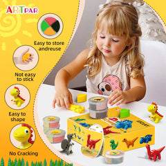 ARTPAR lightweight clay feels non-sticky and easy to reshape during play.