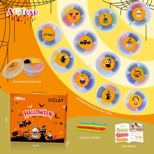 ARTPAR air-dry clay offers ultra-soft texture for easy shaping and learning.