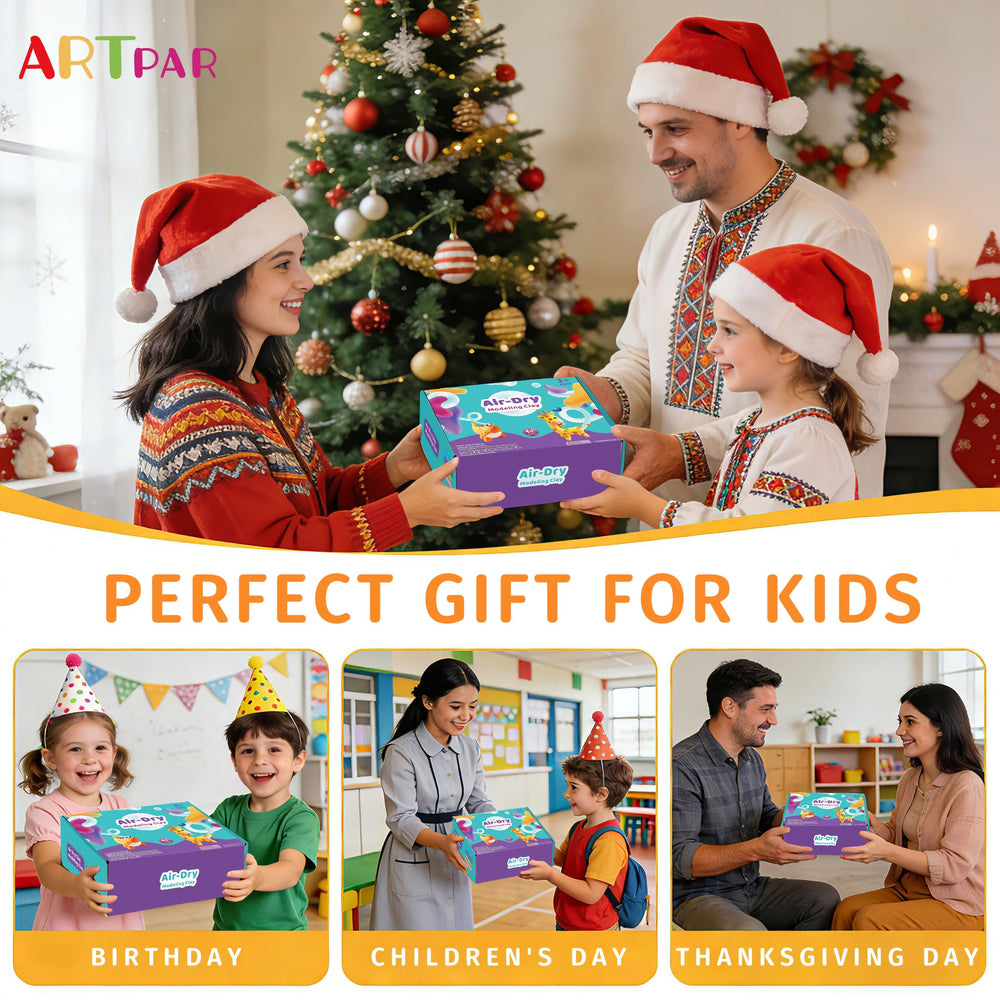 ARTPAR ASTM-certified clay ensures quality and safety for family projects.