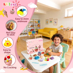 ARTPAR kids crafting scene shows easy, mess-free fun at home or classroom.