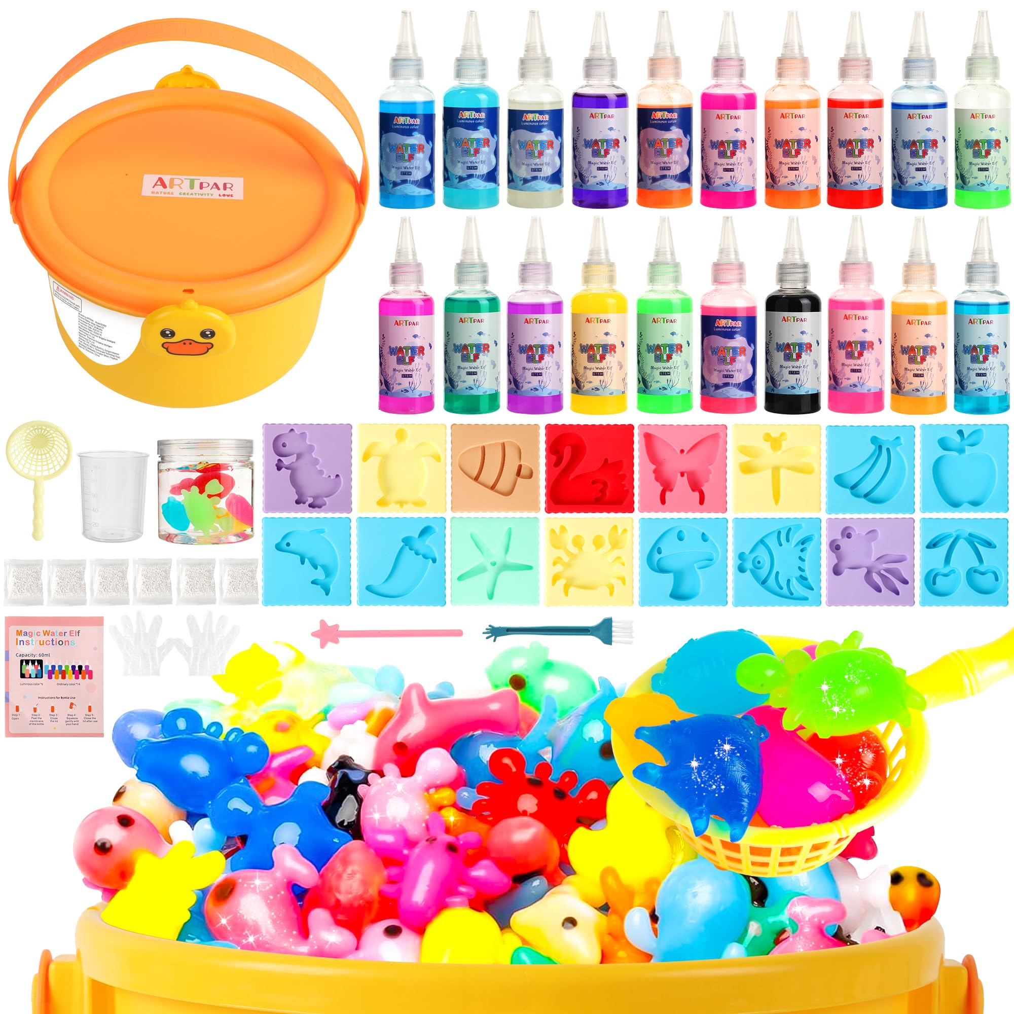 ARTPAR Magic Water Elf Toy Kit hero image showcases the complete set for creative play
