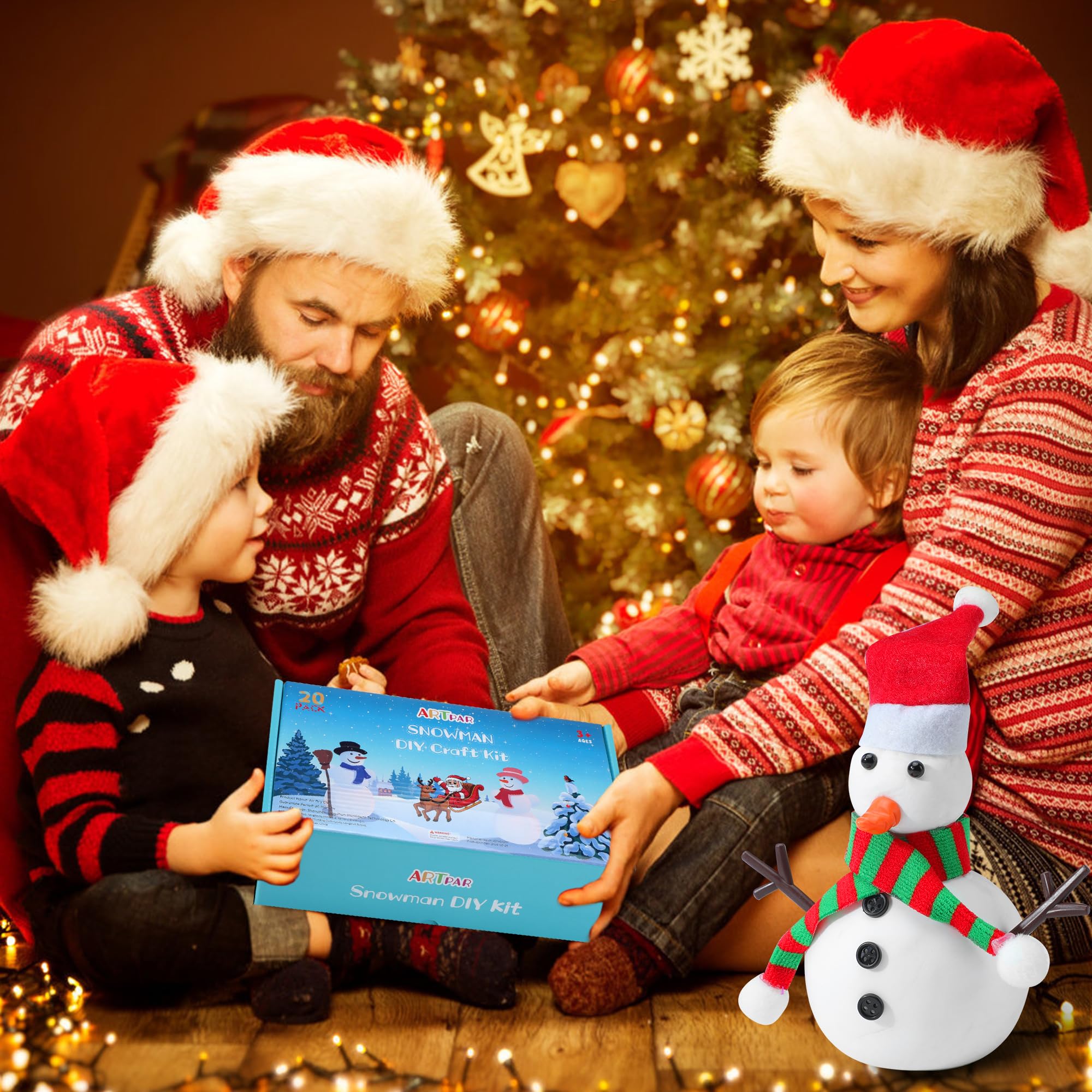 ARTPAR snowman crafting in action encourages imaginative play and fine motor skills.
