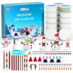 ARTPAR snowman kit packaging shows a complete set for easy holiday crafting.