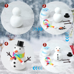 ARTPAR snowman scarves and buttons help customize outfits with easy finishing touches.