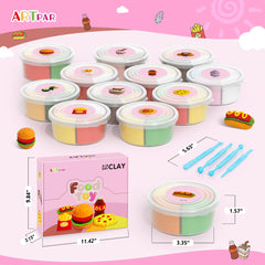 ARTPAR ultra-light soft clay is easy to shape for young creators