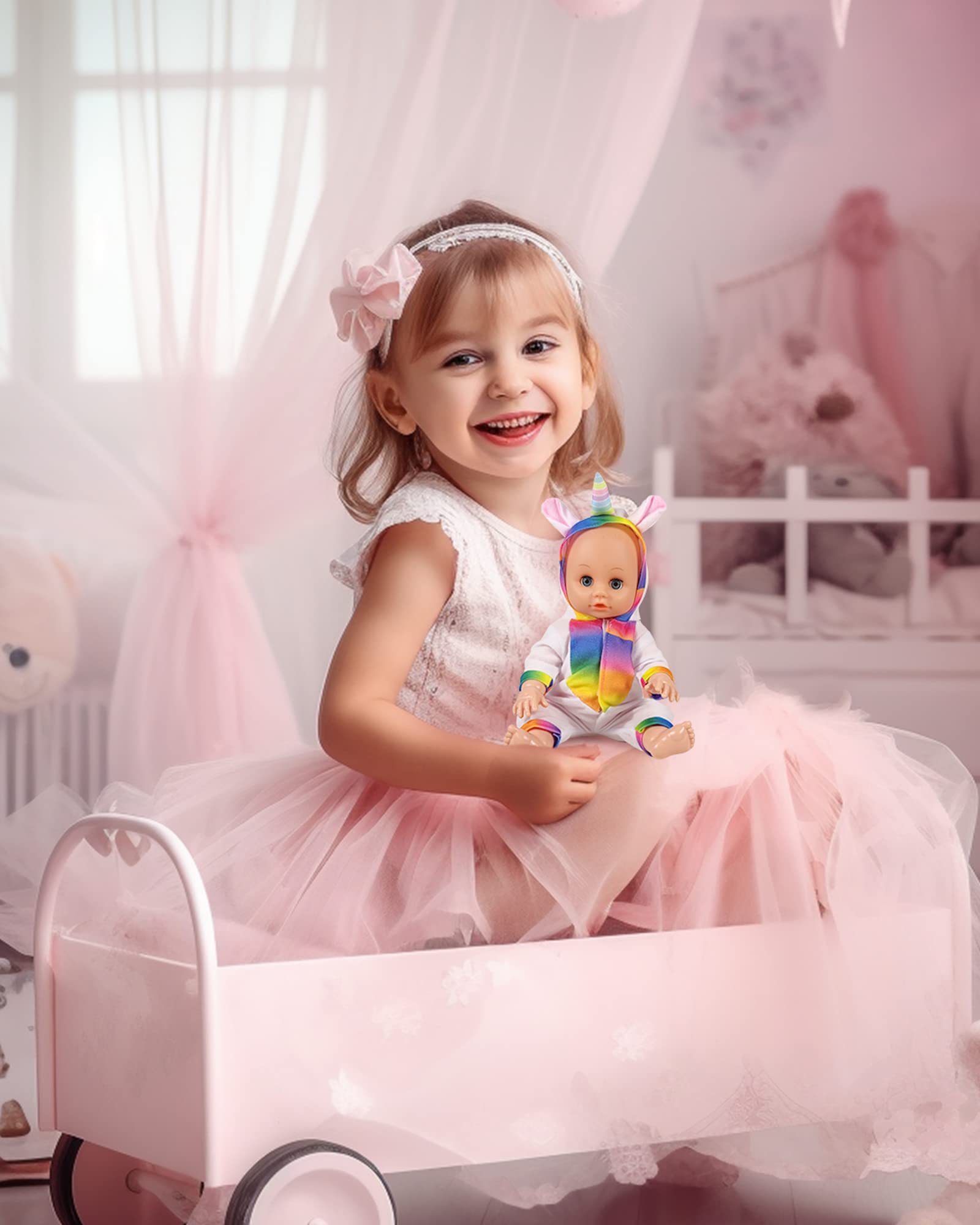 ARTST 12-inch doll clothes calf set for farm-style play and quick dressing.