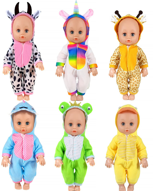 ARTST 12-inch doll clothes unicorn set for storytelling and quick outfit changes.