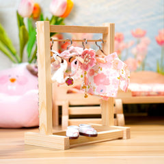 ARTST adorable bag charm doubles as keychain for portable doll cuteness.