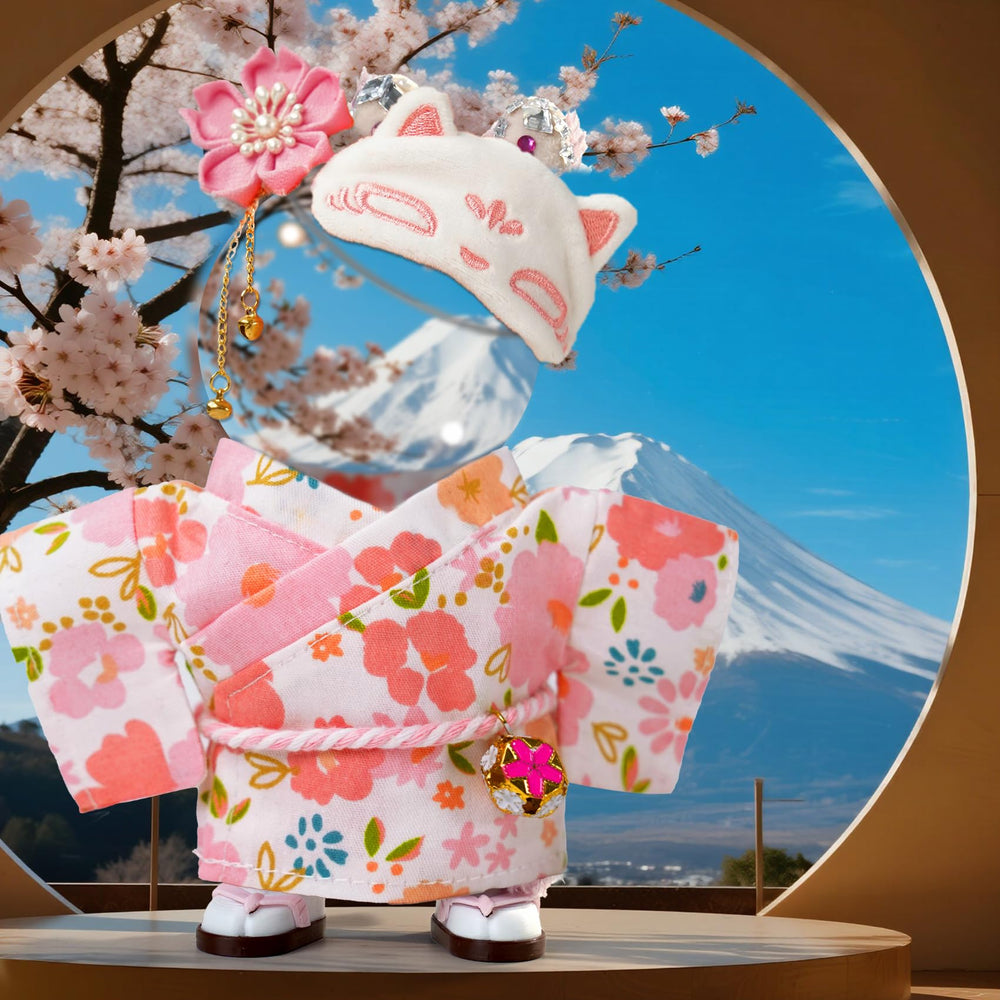 ARTST plush face mask adds cozy detail to 17cm doll outfits.