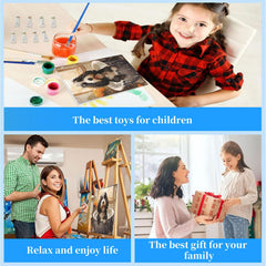 Arttoplus kid-friendly art project ready to hang