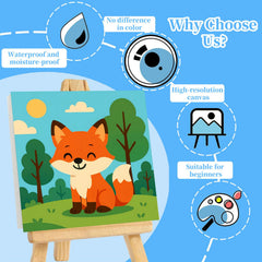 Arttoplus wooden easel supports comfortable painting at any desk.