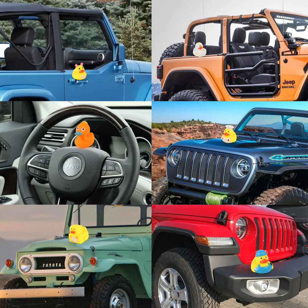Arttyma jeep ducking ducks: jeep-themed decor and playful bath companions