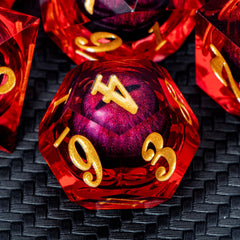ARUOHHA sharp-edged dice with crisp numbers for precise reads
