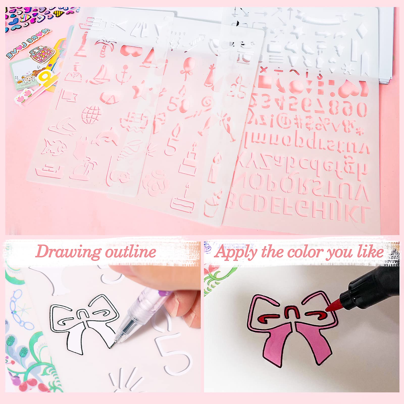 Arulis DIY Journal Kit photo frames: 10 cardboard frames to showcase memories.