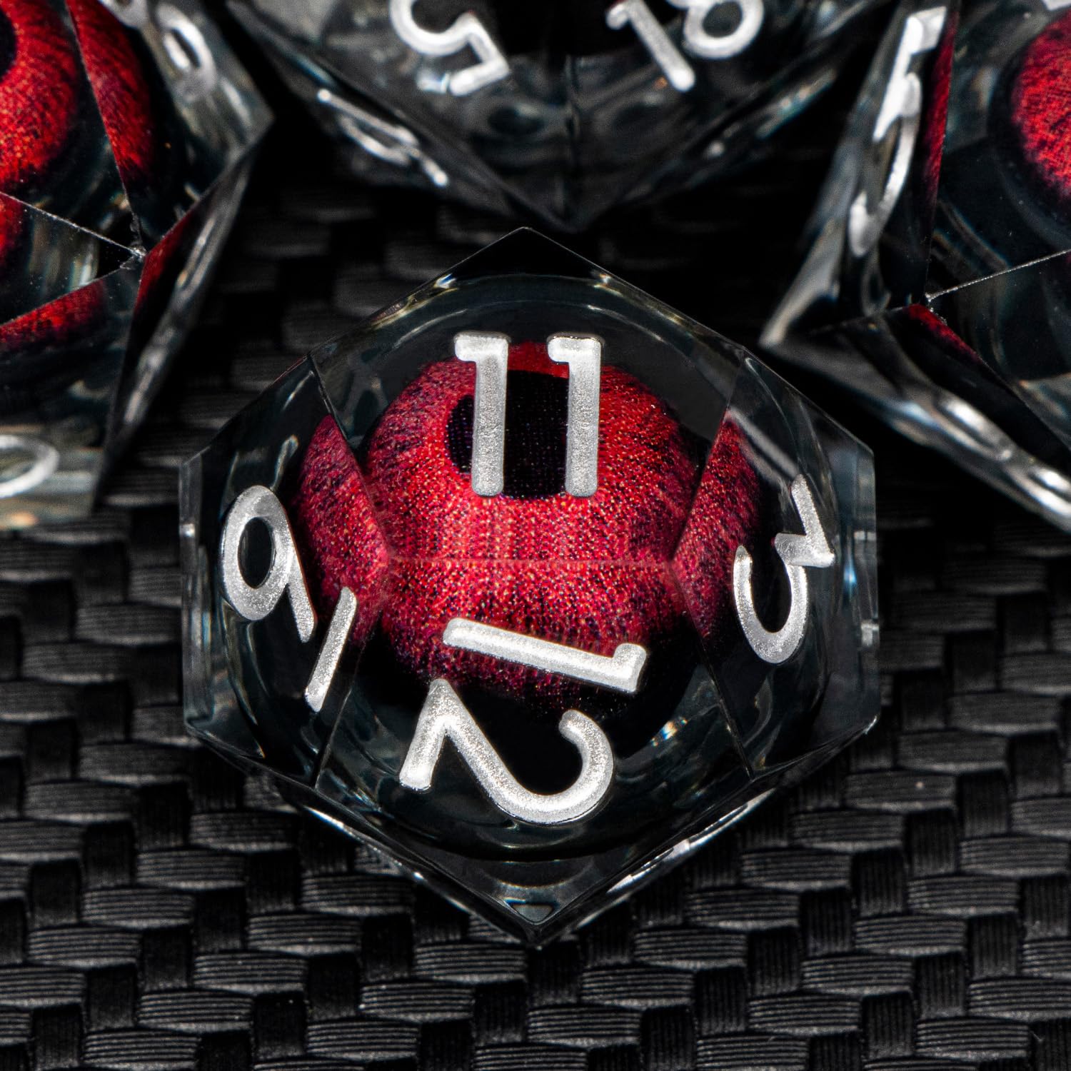 ARUOHHA vibrant red dice set balances well for reliable gameplay.