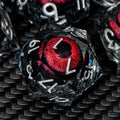 ARUOHHA Dragon Eye resin dice with liquid core for dramatic RPG rolls.