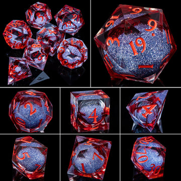 ARUOHHA D10 dice emphasizing readable numbers and precise throw.
