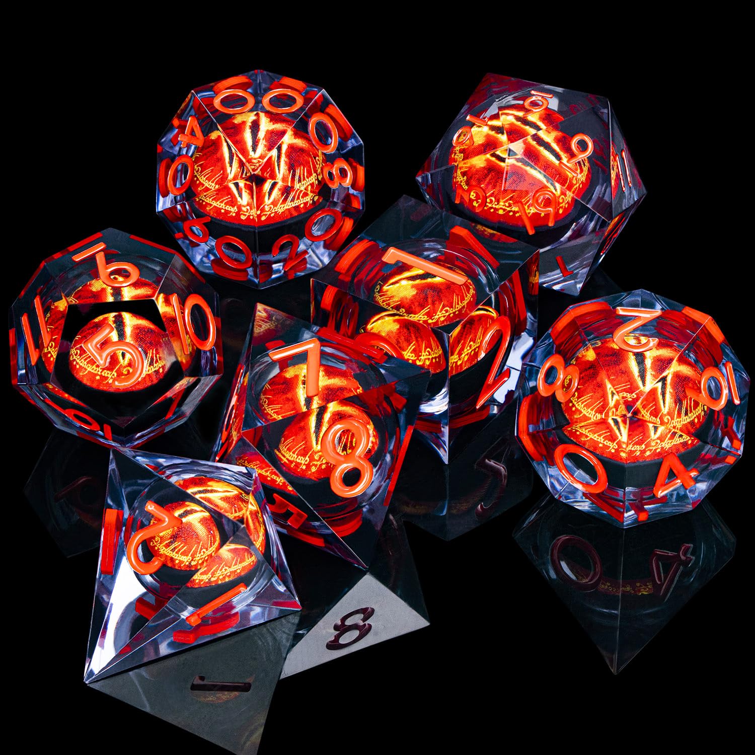 ARUOHHA D4-D100 resin dice; balanced for fair rolls
