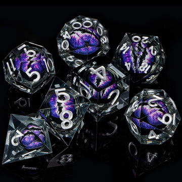 ARUOHHA dragon-eye purple d20 dice create immersive, dramatic game moments