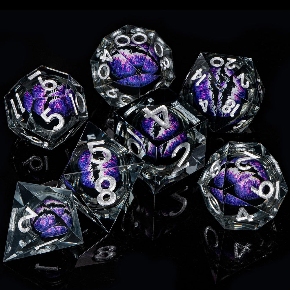 ARUOHHA dragon-eye purple d20 dice create immersive, dramatic game moments