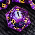 ARUOHHA Dragon Eye D20 dice with liquid core for immersive tabletop precision.