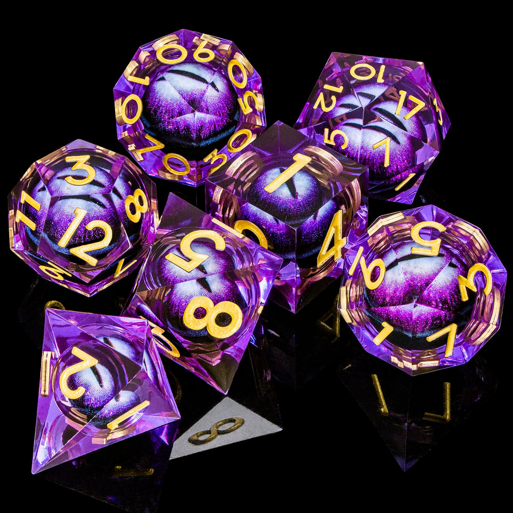ARUOHHA Dragon Eye D4 dice for crisp prep and quick draws.