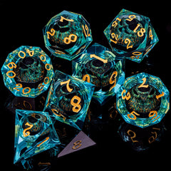 ARUOHHA hand-polished resin dice feel smooth in hand