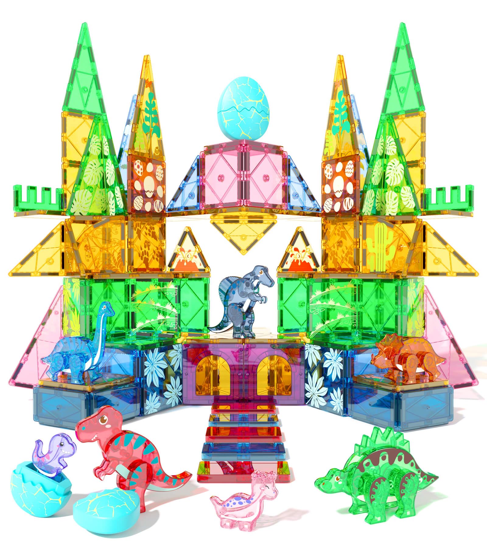 Asago dinosaur tiles set egg hatch scene for imaginative storytelling.