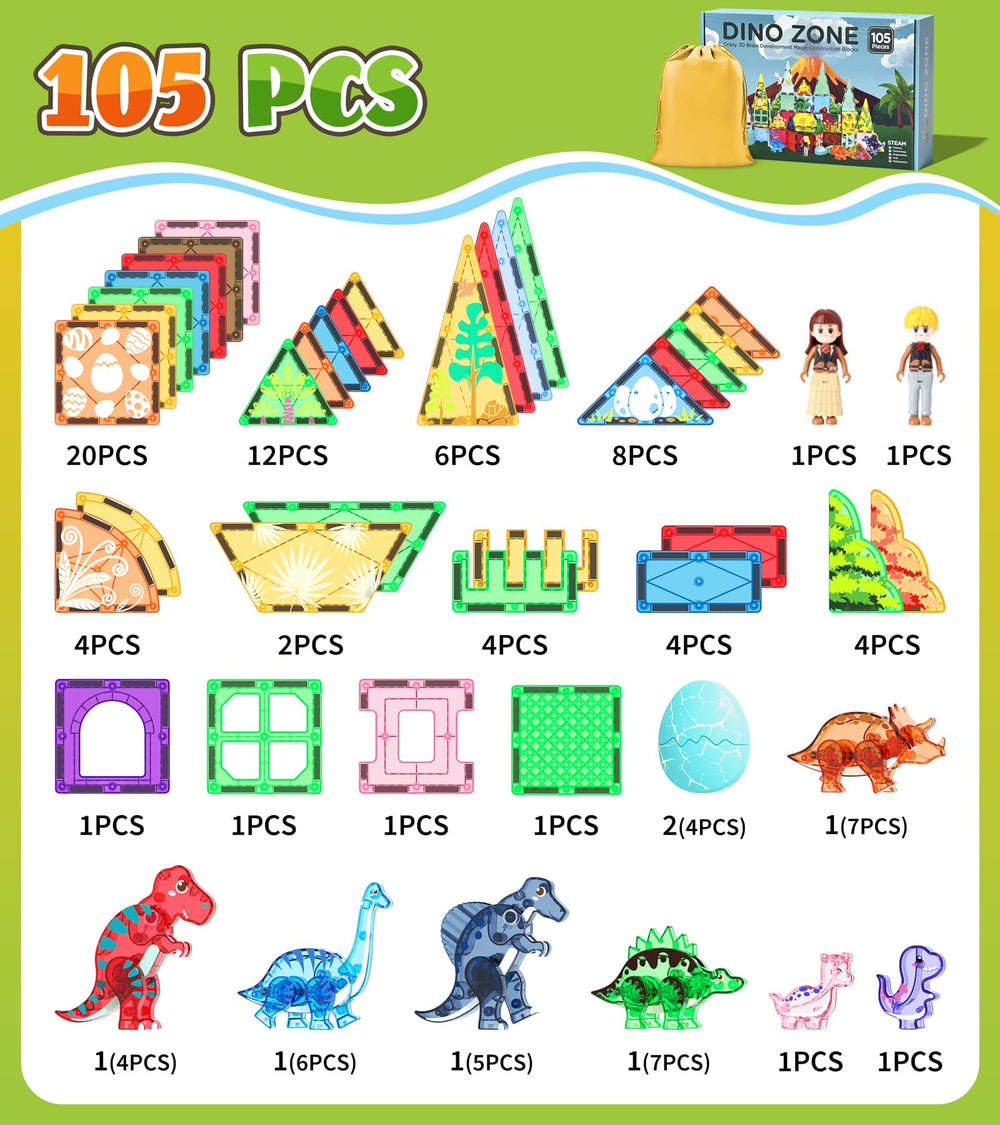 Asago dinosaur tiles set presented as a thoughtful gift for birthdays and holidays.