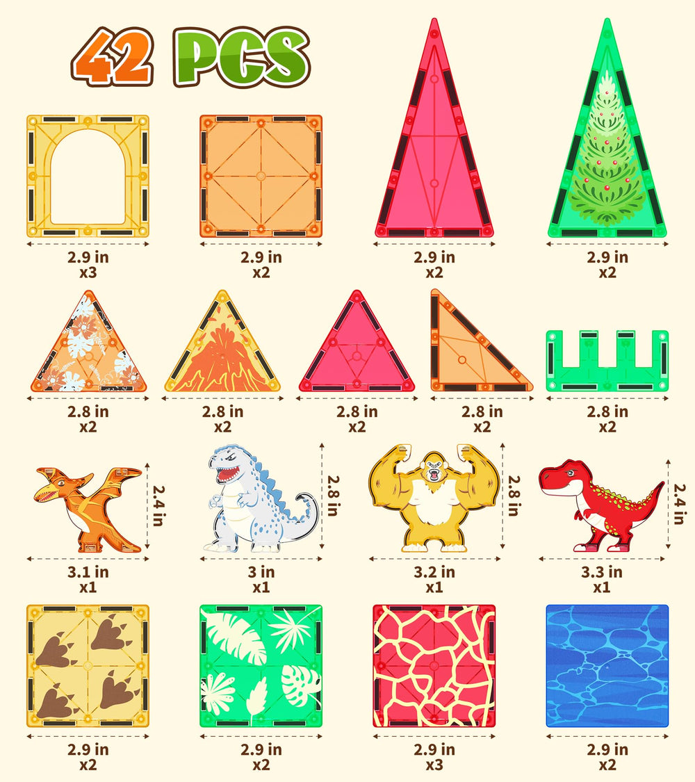 Asago Dinosaurs Tiles gift-pack presents a meaningful educational gift.