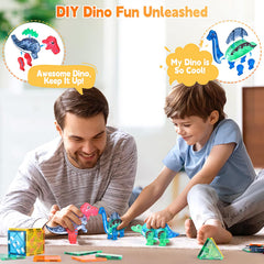 Asago eggs and dinos construction tiles connect securely for sturdy play.