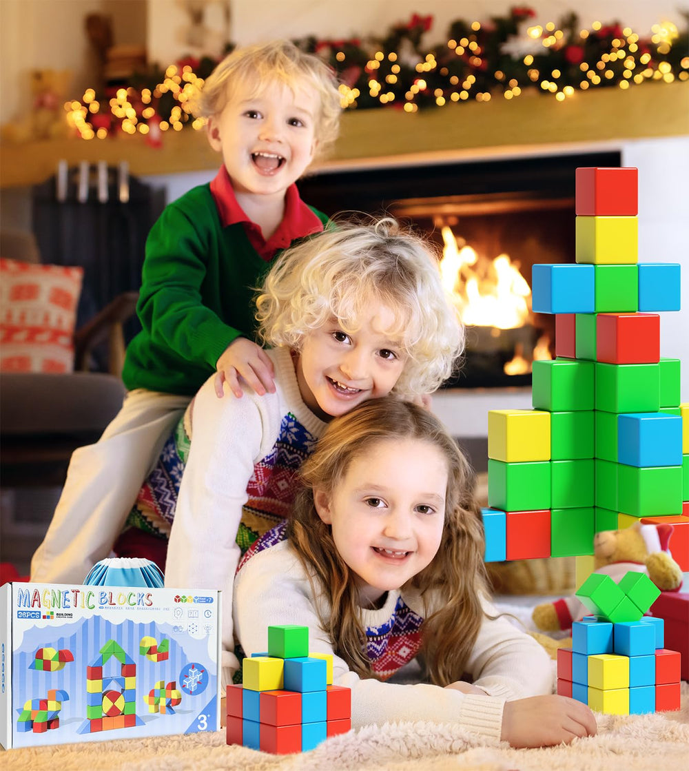 Asago magnetic blocks child-friendly design supports open-ended creativity.