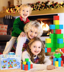 Asago magnetic blocks child-friendly design supports open-ended creativity.