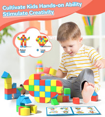 Asago magnetic blocks color palette with five vibrant colors boosts engagement.