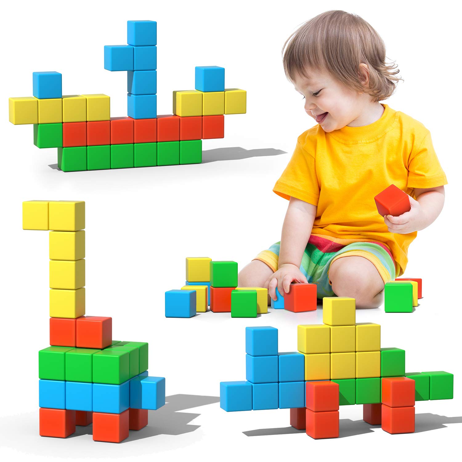 Asago large 1.34-inch magnetic blocks set for STEM-friendly play.