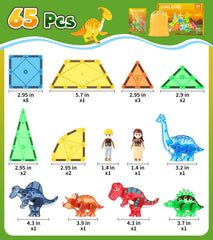 Asago magnetic tiles - ideal gift for family bonding and portable play.