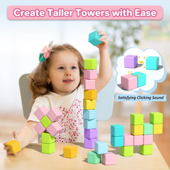 Asago magnets securely hold towers, inviting confident rebuilding