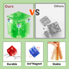 Asago rainbow colors cubes support color sorting and imaginative play