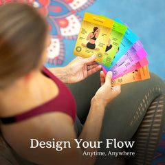 Asana Moon color-coded pose categories highlight skill and chakra focus