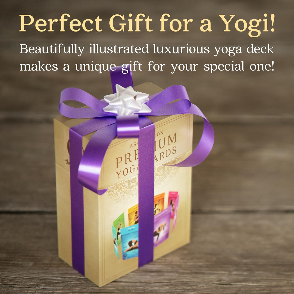 Durable linen-texture cards from Asana Moon for premium practice feel