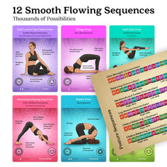 Compact travel-friendly deck by Asana Moon for on-the-go yoga sessions