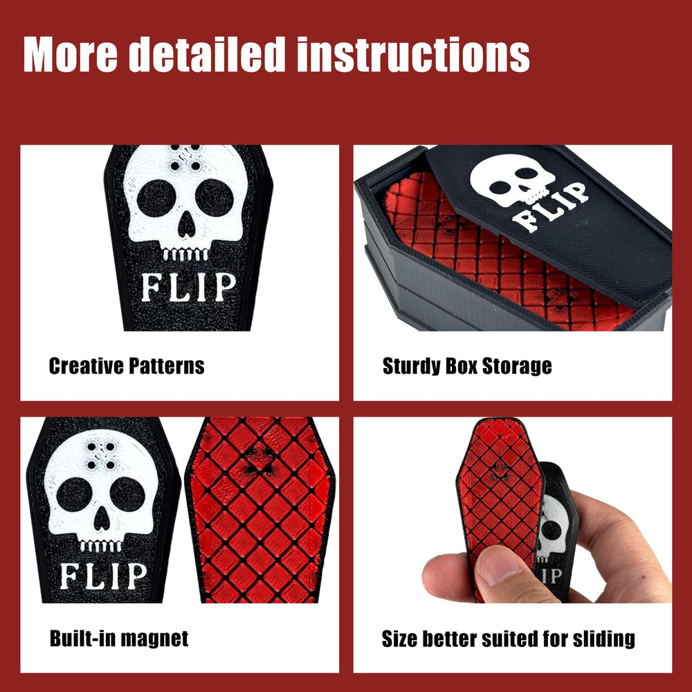ASCAVS Magnetic Kickflip Slider shown with its storage crate for easy desk organization.