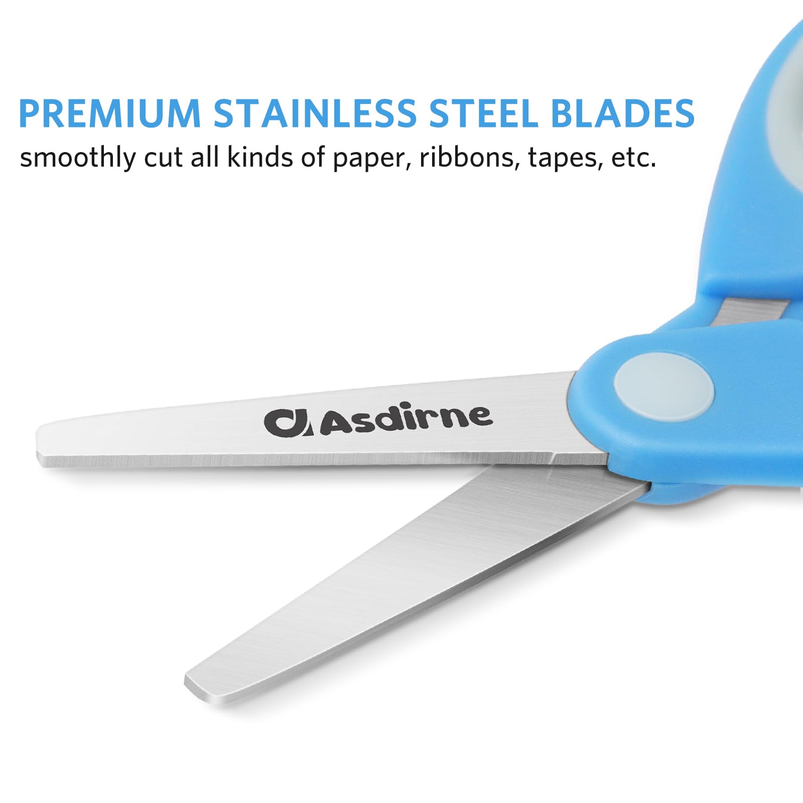Asdirne assorted colors make scissors appealing and engaging for kids.