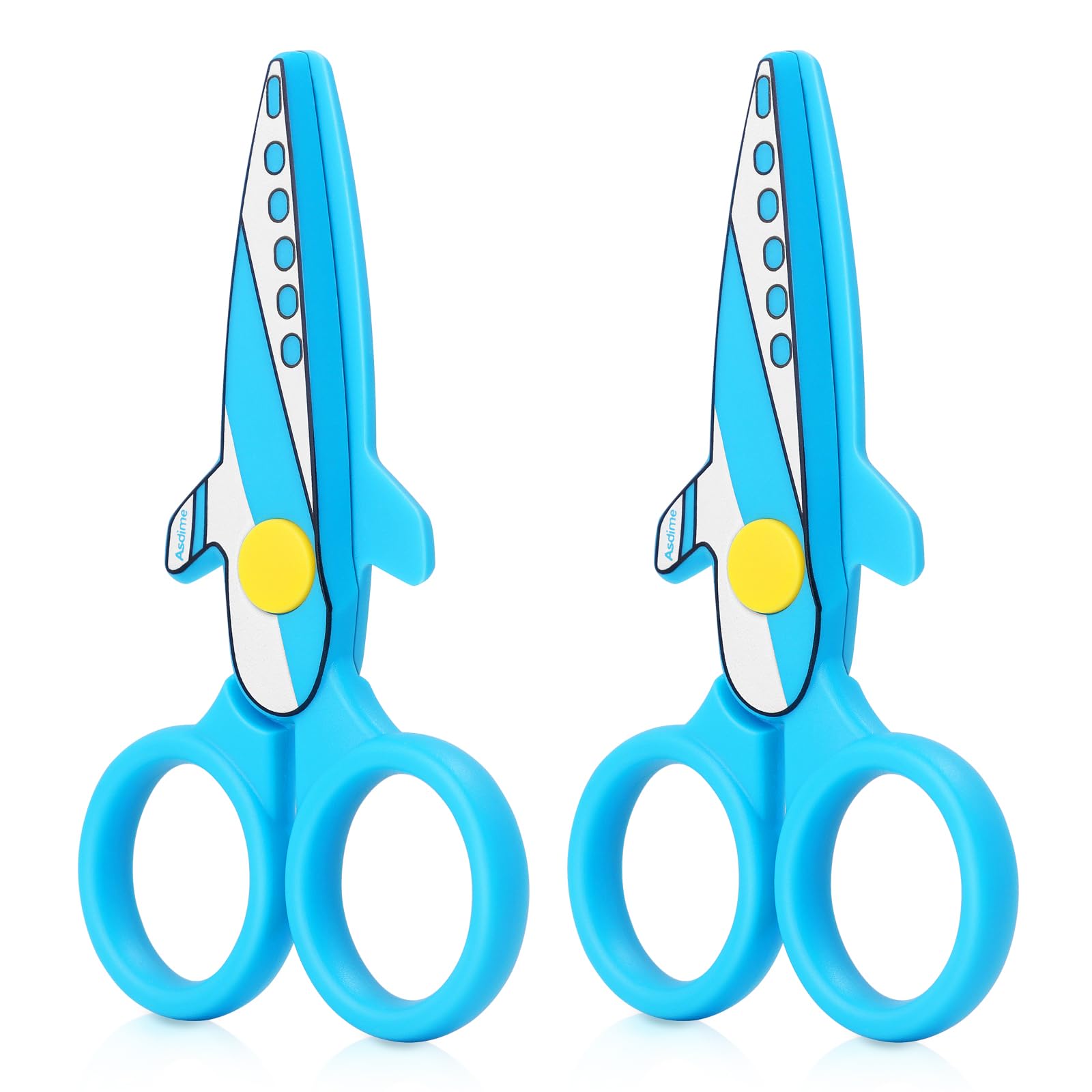Asdirne children scissors with blunt tip for safe paper cutting
