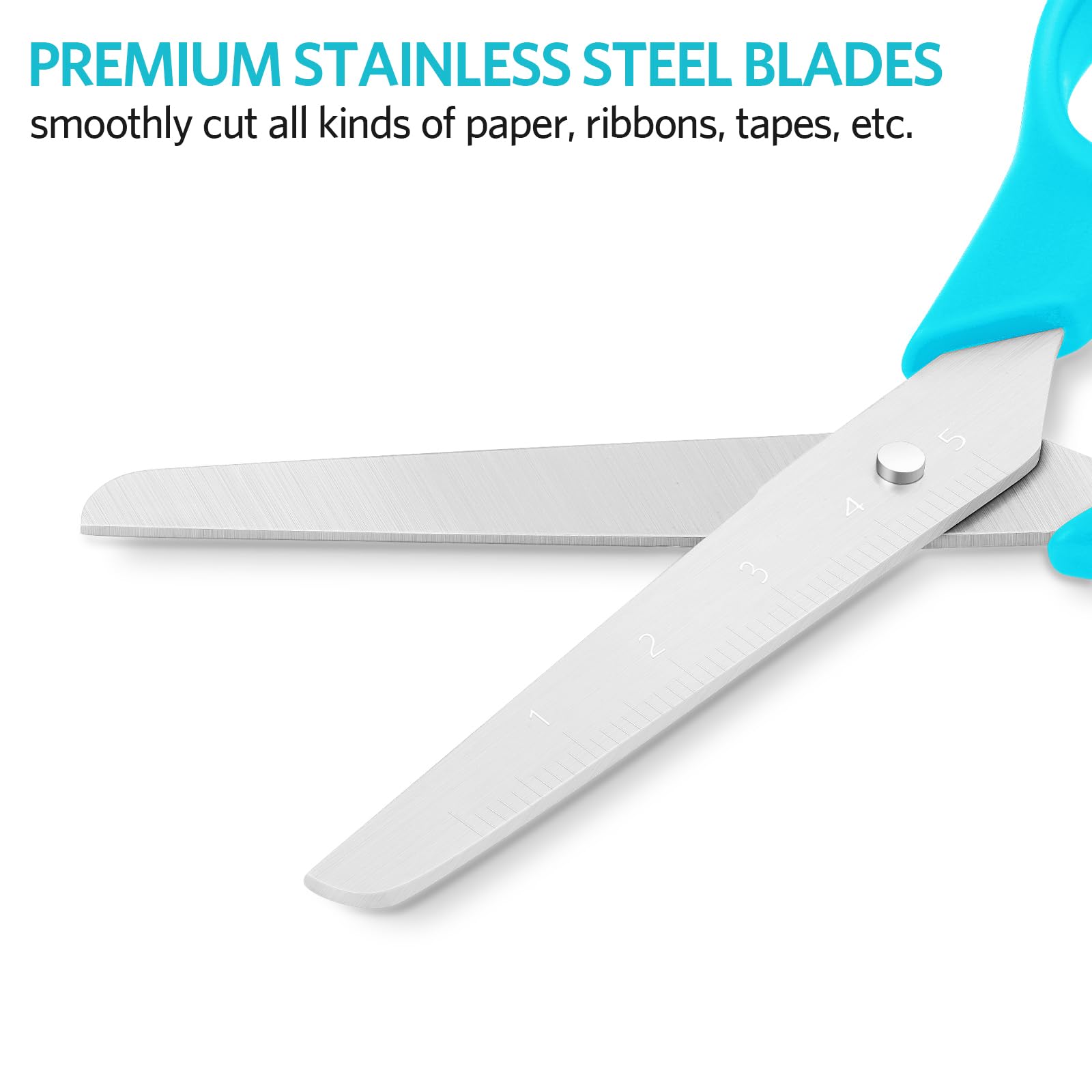 Asdirne Kids Scissors ergonomic handle for small hands.