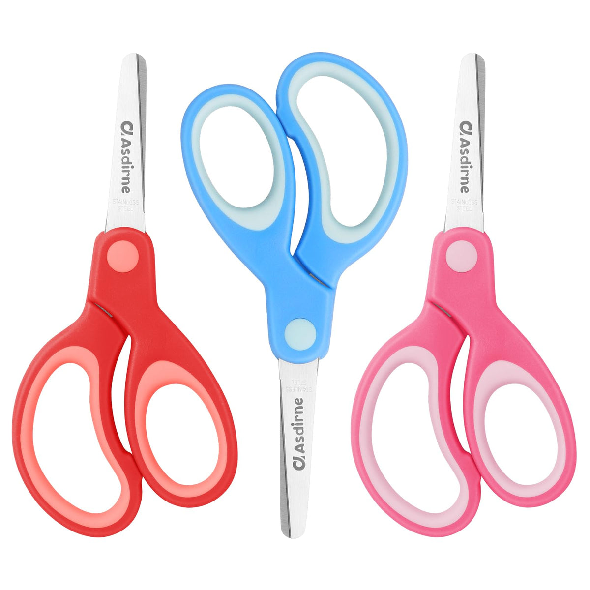 Asdirne Kids Scissors right-handed 13.5 cm for precise, comfortable cutting.