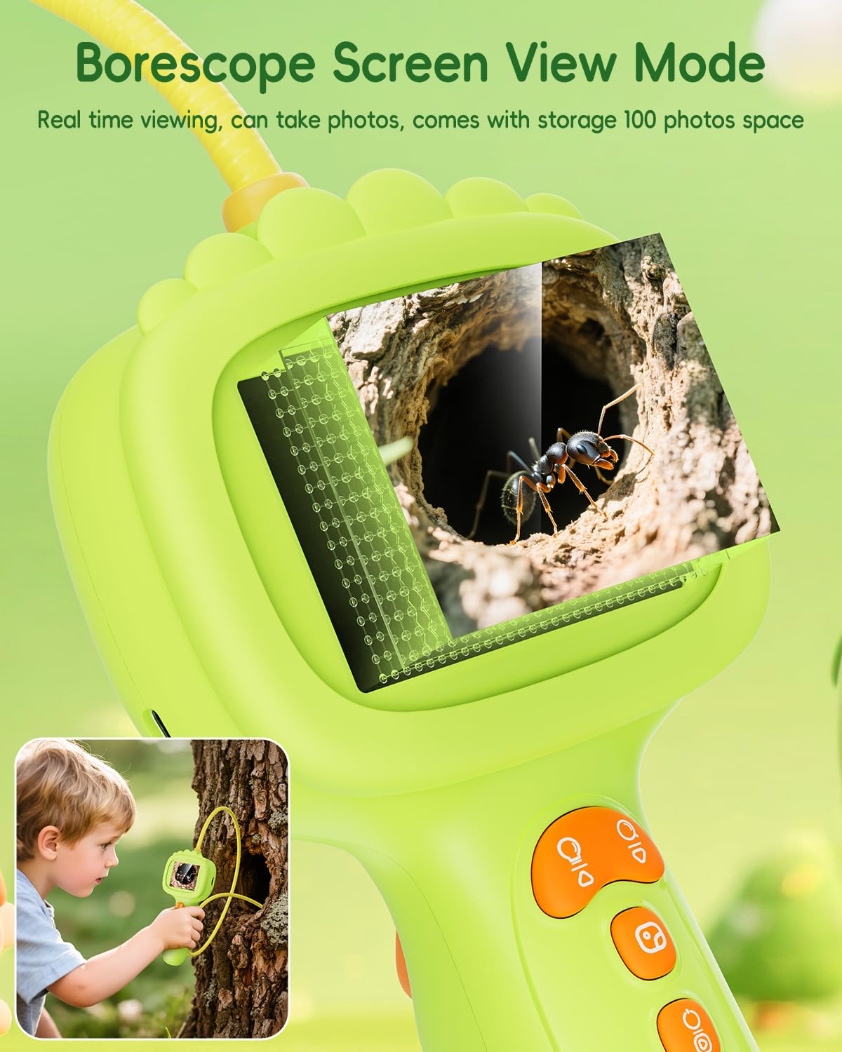 Ashfly 8 LED lights illuminate night-time spider webs and crevices