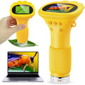 Ashfly Kids Microscope with 2-inch screen for vivid detail viewing.