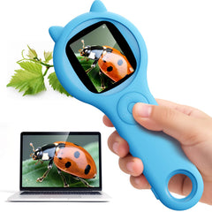 Ashfly kids microscope with 2-inch screen for clear real-time viewing