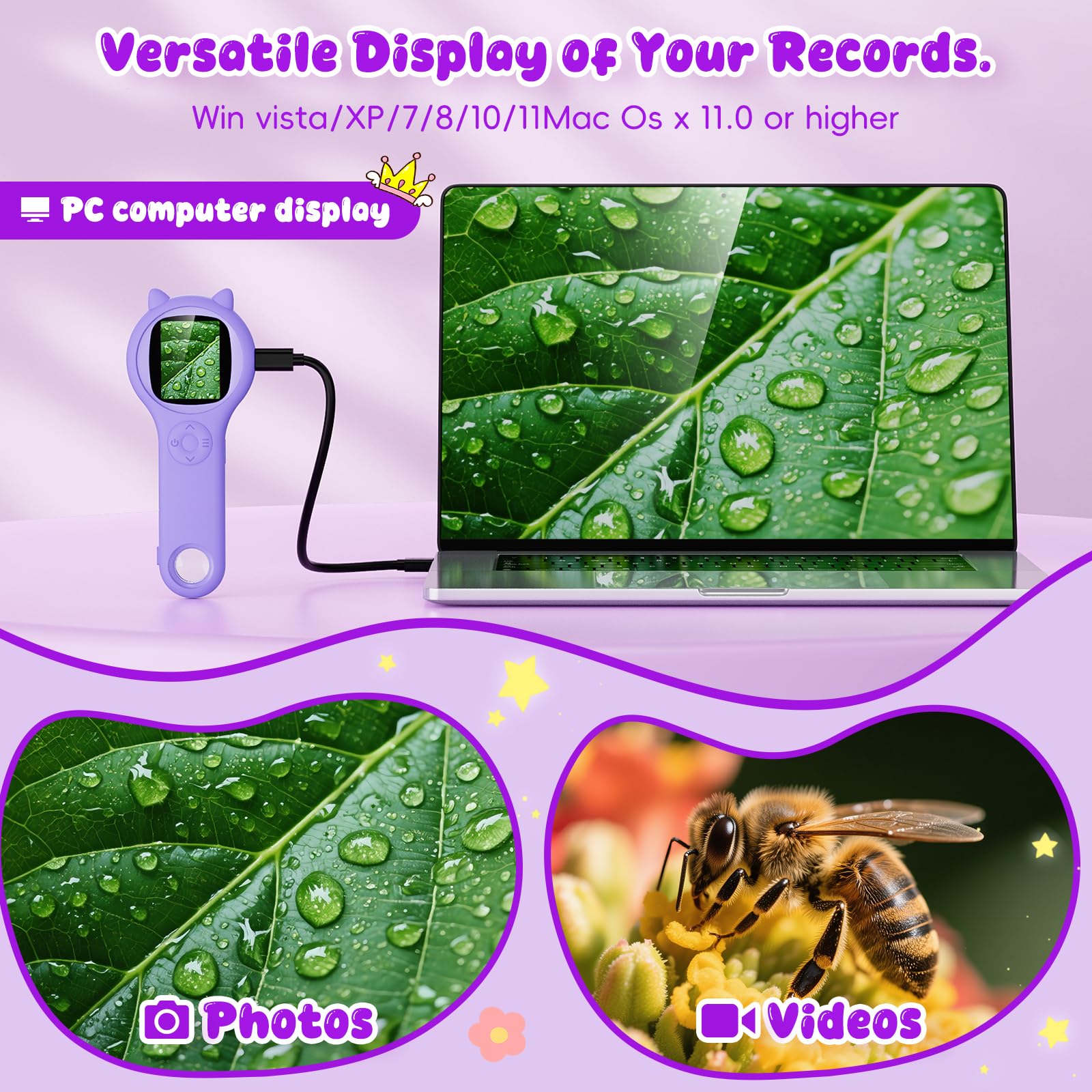 Ashfly dual-lens design allows quick viewing of tiny objects.